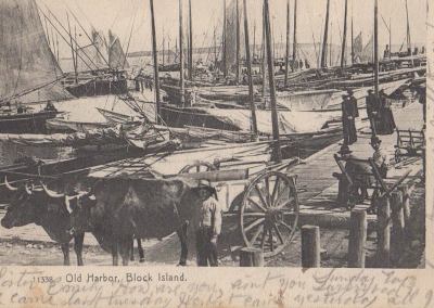 Postcard: A view of Old Harbor.