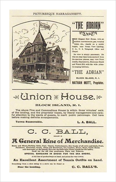 A black and white advertisement for the union house.